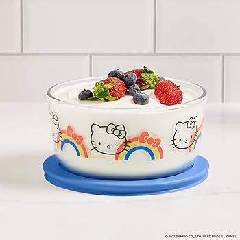 Amazon｜Pyrex ハローキティ ガラス食品保存容器8点セット 非