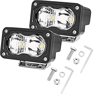 LED Pods, YCHOW-TECH 2PCS 3 Inch 40W 4000LM Driving Lights Off Road LED Cubes Combo Beam Super Bright Work Light Bumper Light Pod Fog Light for Truck Motor ATV UTV SUV Pickup Boat