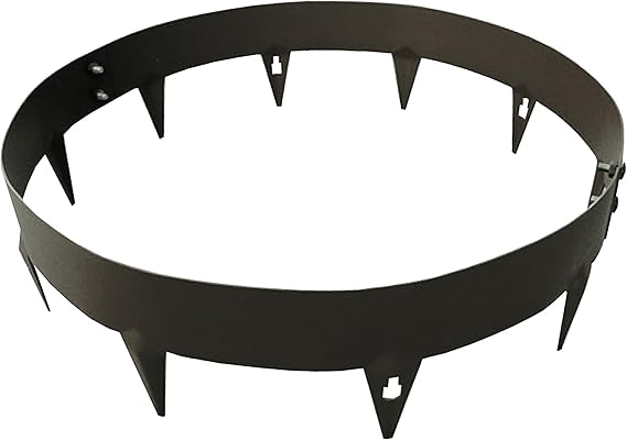 Amazon.com : Core Landscaping 4 Foot Diameter Brown Pre-Rolled Steel ...
