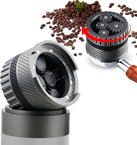 GUSUCIN Herramienta WDT de espresso espirográfico, herramientas de distribución de café expreso compatibles con cestas portafiltros Breville de