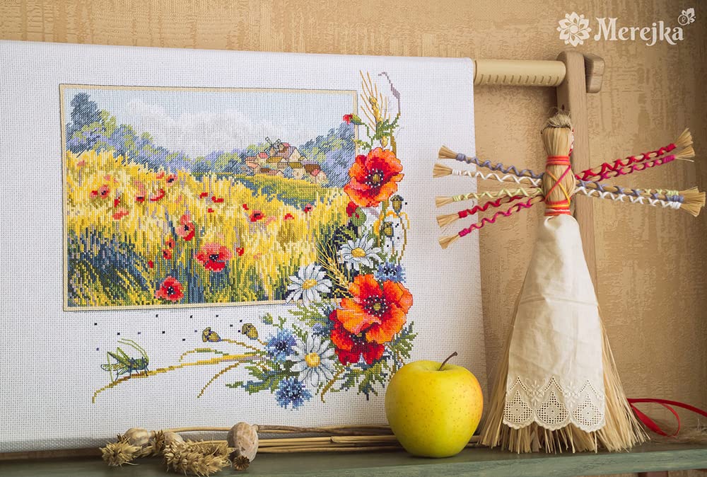 Merejka Kit punto croce contato, cotone, multicolore, 29,5 x 30 cm