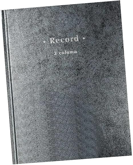 STAPLES 2 Columns Columnar Book 7.25-Inch W x 9.5-Inch H Blue Marble