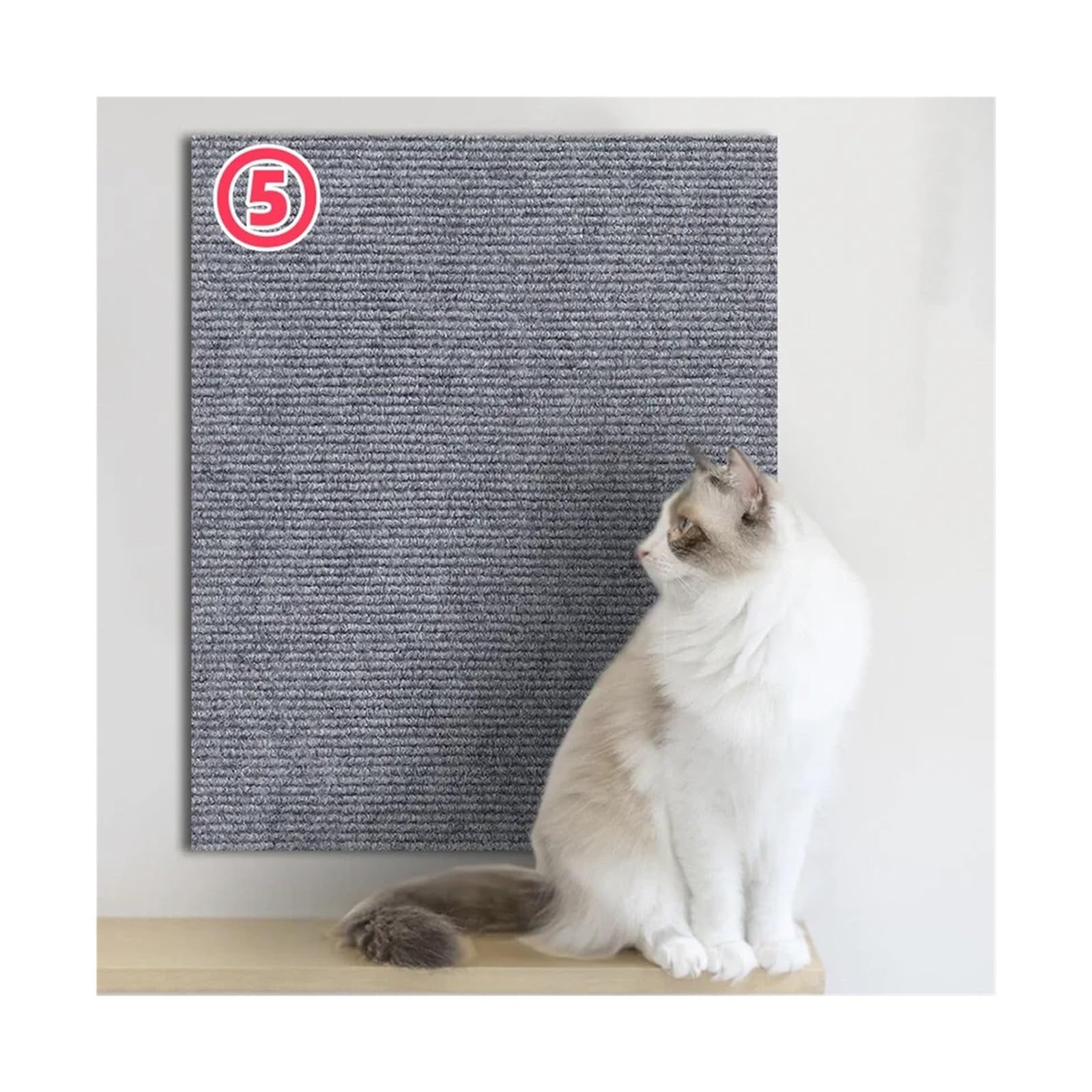 Protector Sofa Gatos Arañazo Alfombrilla autoadhesiva for rascar Gatos, rascador Recortable, Cinta for sofá, Poste, Alfombra, Accesorios for Tablero for(Light Gray,50x200CM)