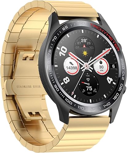 Miniatura 7 de Senter Compatible con el reloj de honor GS3i para mujeres y hombres, pulsera ajustable de metal de acero inoxidable pulsera de repuesto para reloj
