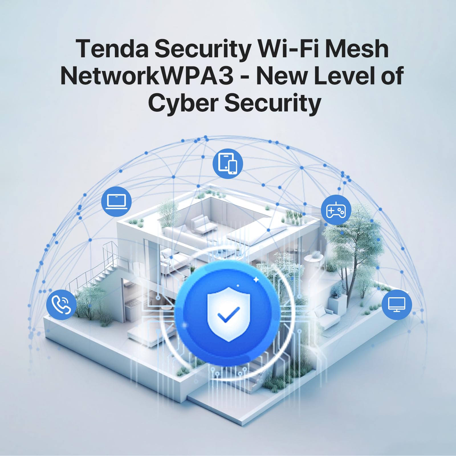 Tenda AX1500 Mesh WiFi 6 System Nova MX3 - Covers up to 3500 sq.ft - Whole Home WiFi 6 Mesh System - Gigabit Mesh Router for 80 Devices - Dual-Band Mesh Network - Replaces Wireless Router - 3-Pack view 7