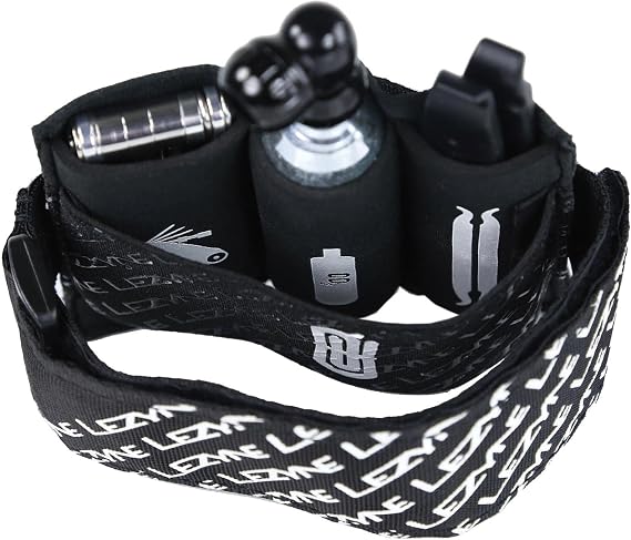 LEZYNE Send-It Caddy Strap Only - Bike Frame Organizer Strap for Tube CO2 Multi Tool Tire Levers, Compact Cycling Storage Mount for Seatpost or Frame | bike-tool-kits