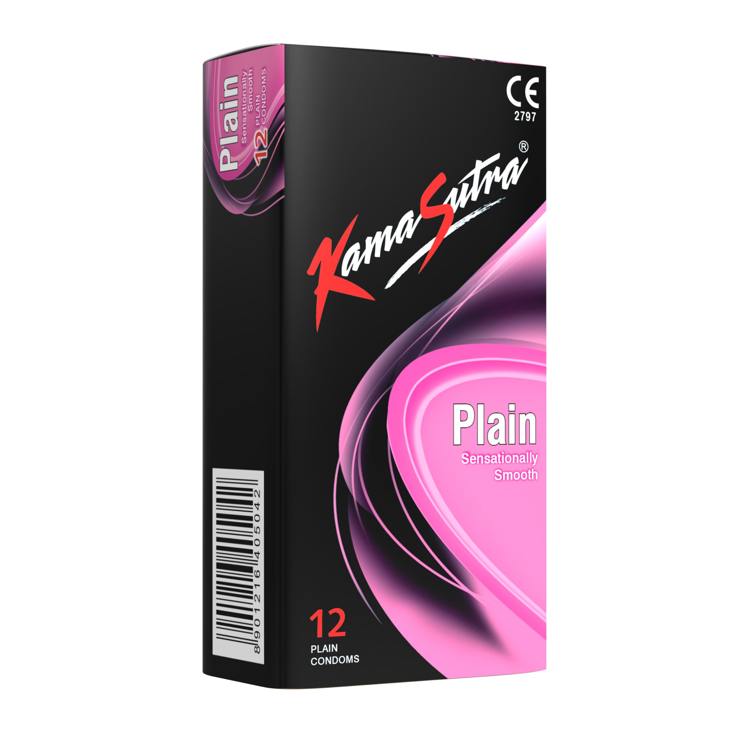 KAMA SUTRA Plain Sensationally Smooth Condoms 12pcs Medium