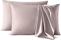 Vista 13 de CirclesHome Fundas de almohada de tamaño estándar, fundas de almohada de mezcla de algodón satinado, fundas de almohada suaves y cómodas, protegen