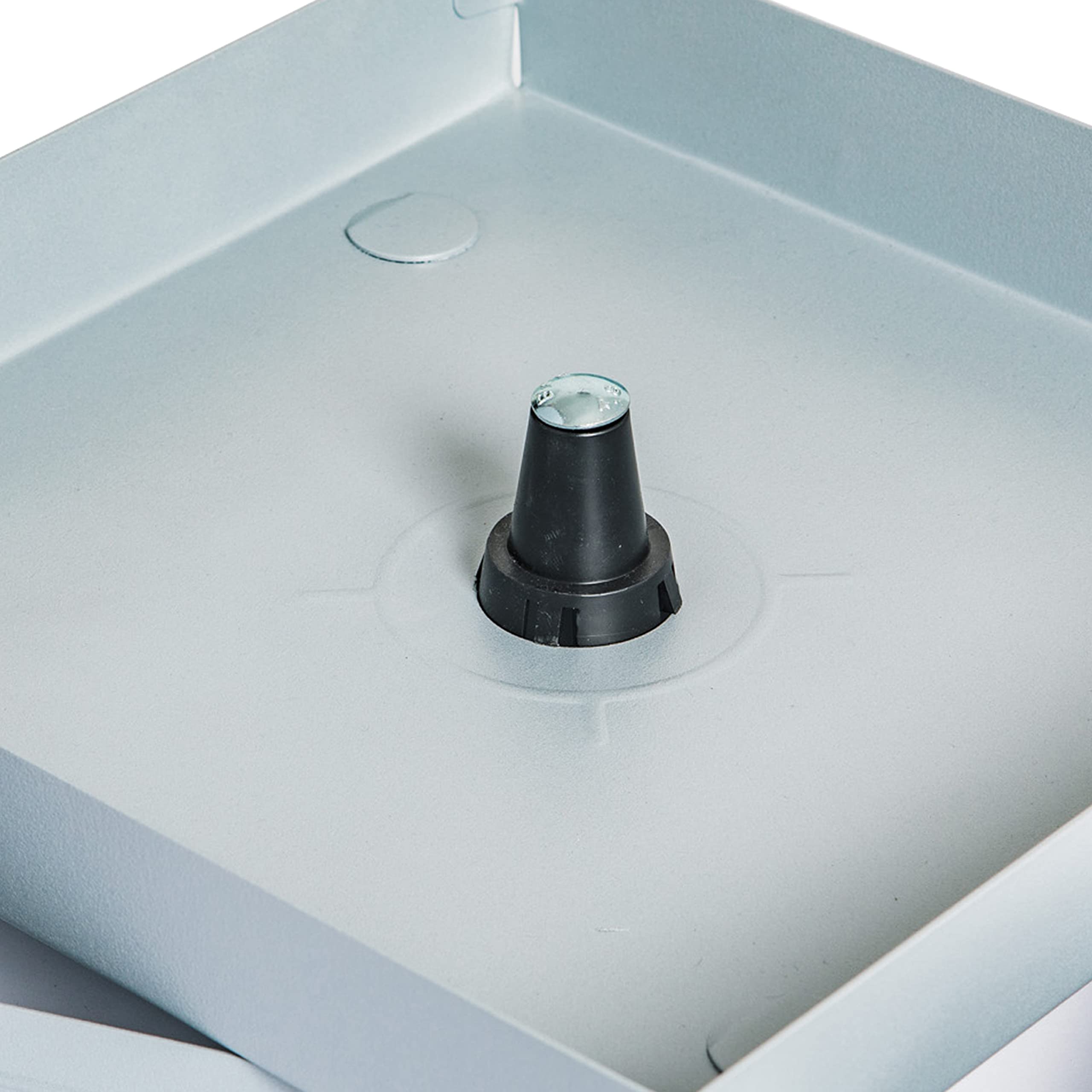 Chiusino da riempimento H50 in Lamiera prezincata spessore 12/10 con portata pedonale completo di telaio e accessori - Lavorazione in Italia - Dimensioni 530 x 530 mm x 50 mm