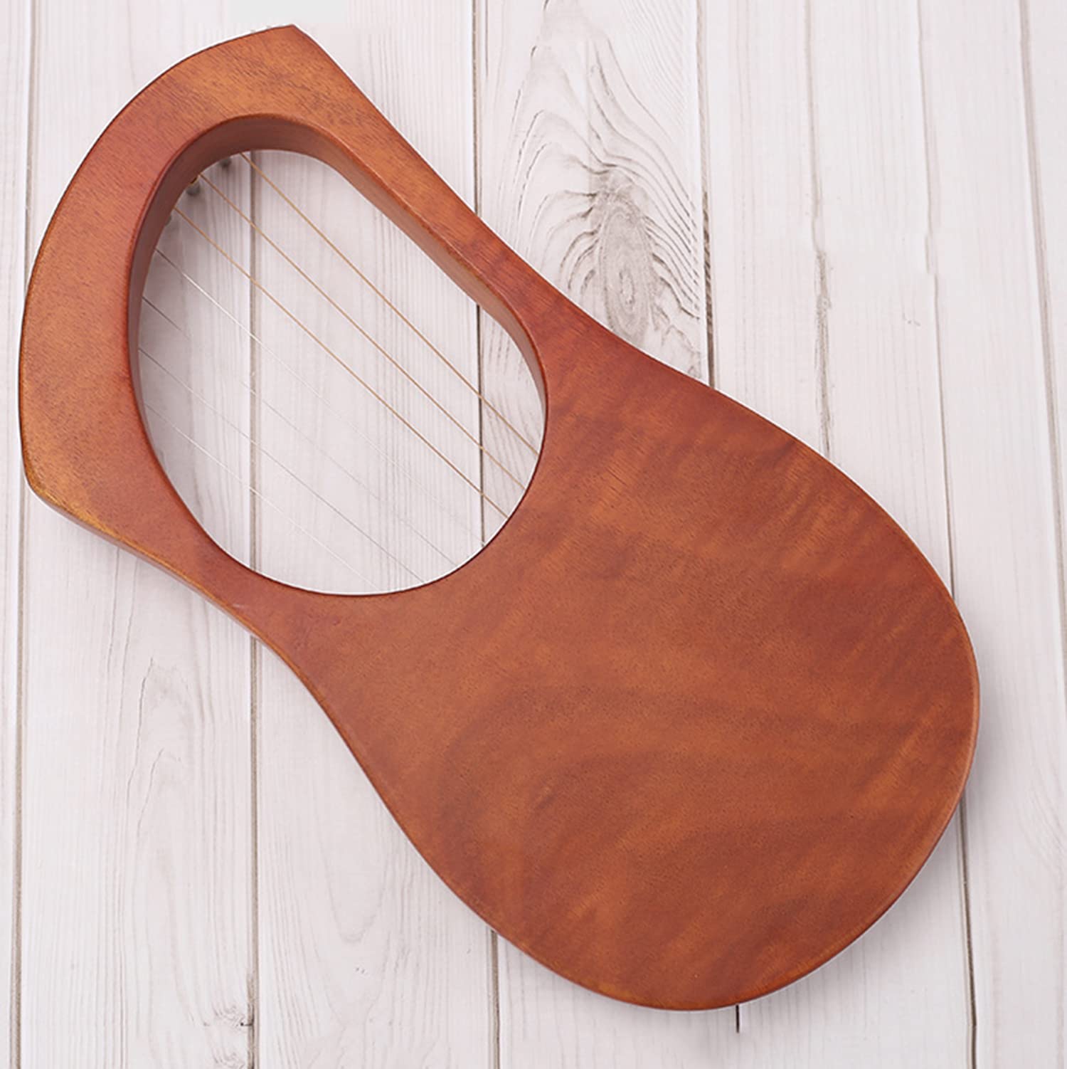 Lyre Harp 7 Strun Wzór Harfa Z Kluczem Strojeniowym, Instrukcja Obsługi, Dodatkowe Struny, Kostki Dla Dorosłych Dzieci I Początkujących,Harfa