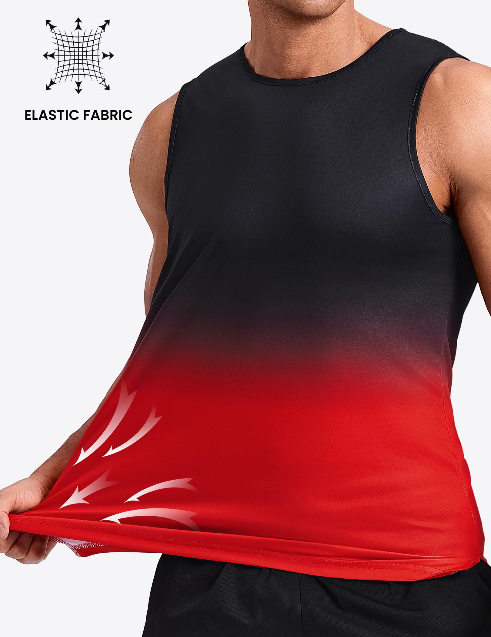 PINSPARK Camiseta de tirantes para hombre, sin mangas, camiseta de entrenamiento, verano, exterior, camiseta funcional - 4
