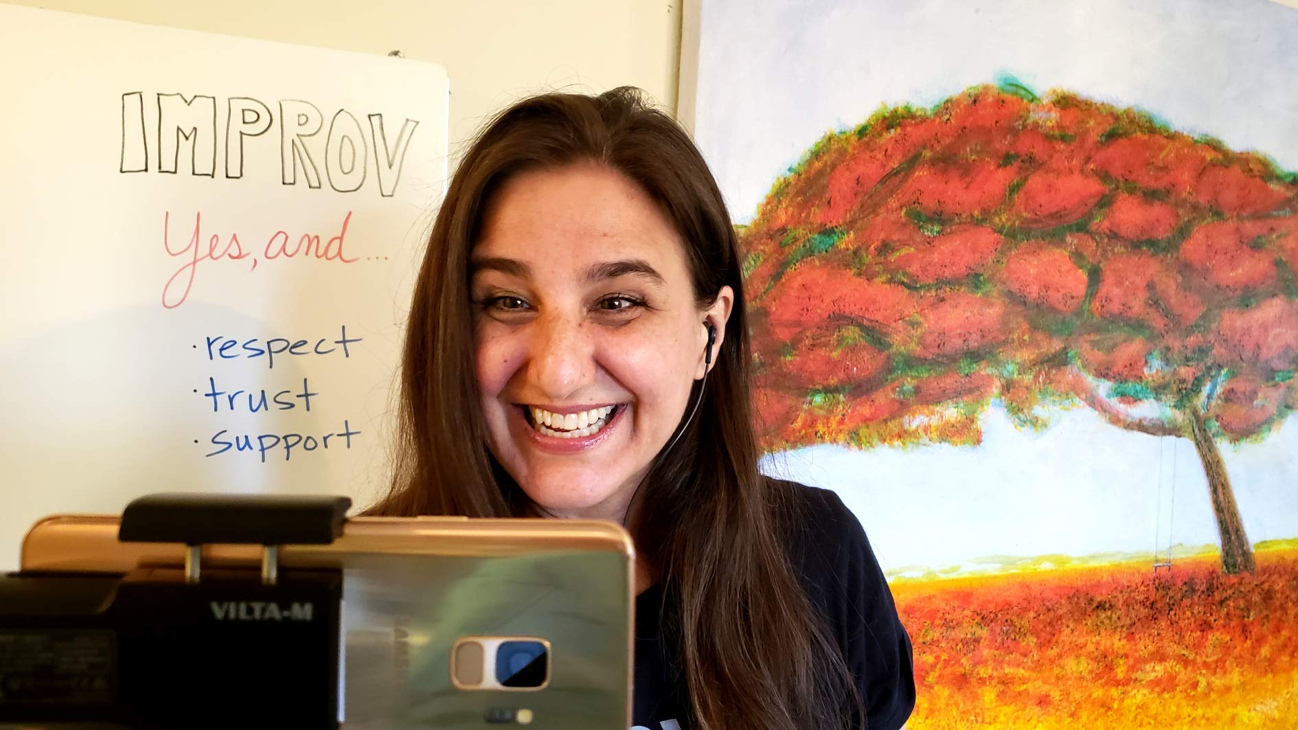 Experience an award-winning personal laughter and improv workshop