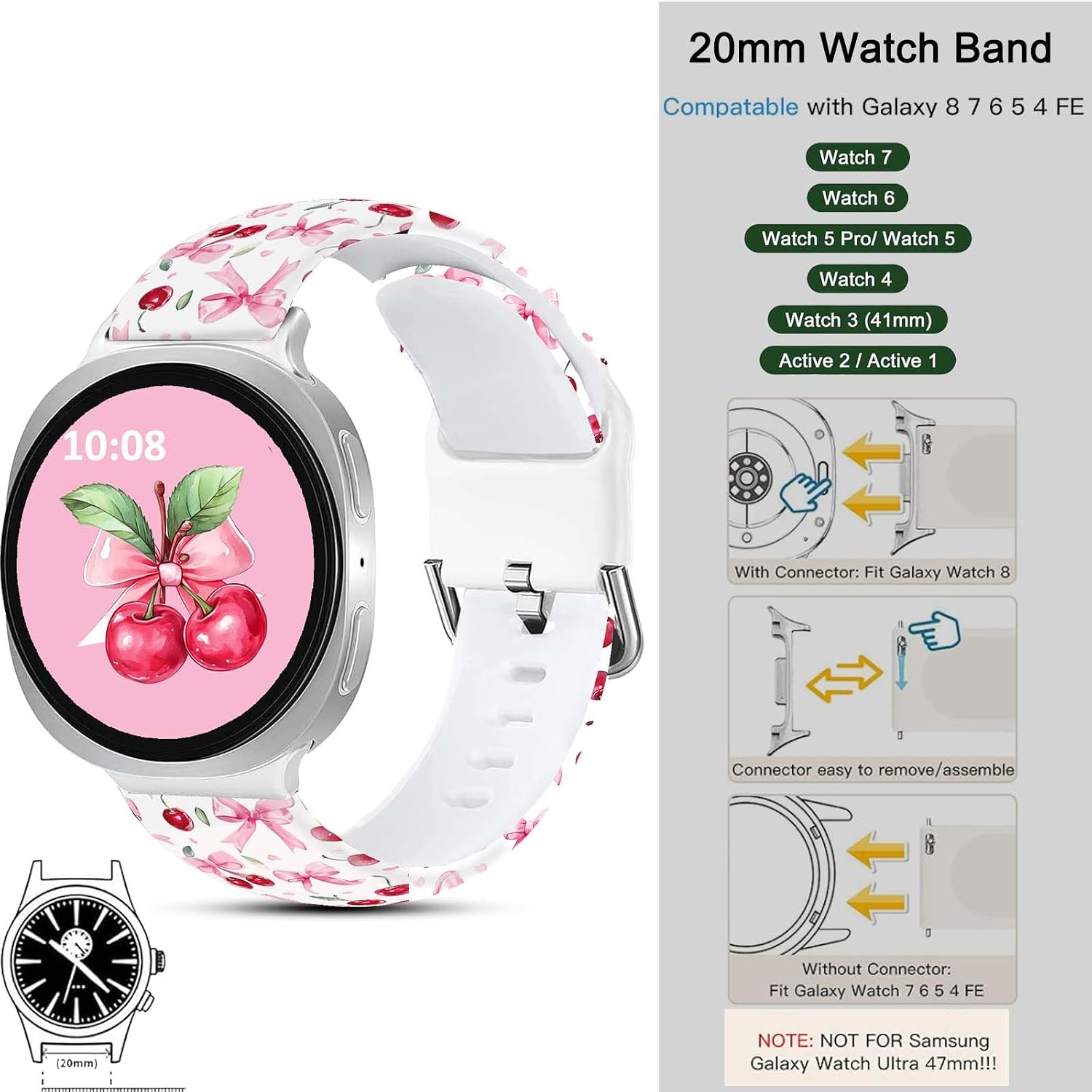 Holiday Watch Band for Samsung Galaxy Watch 9/8 40mm 44mm image 3