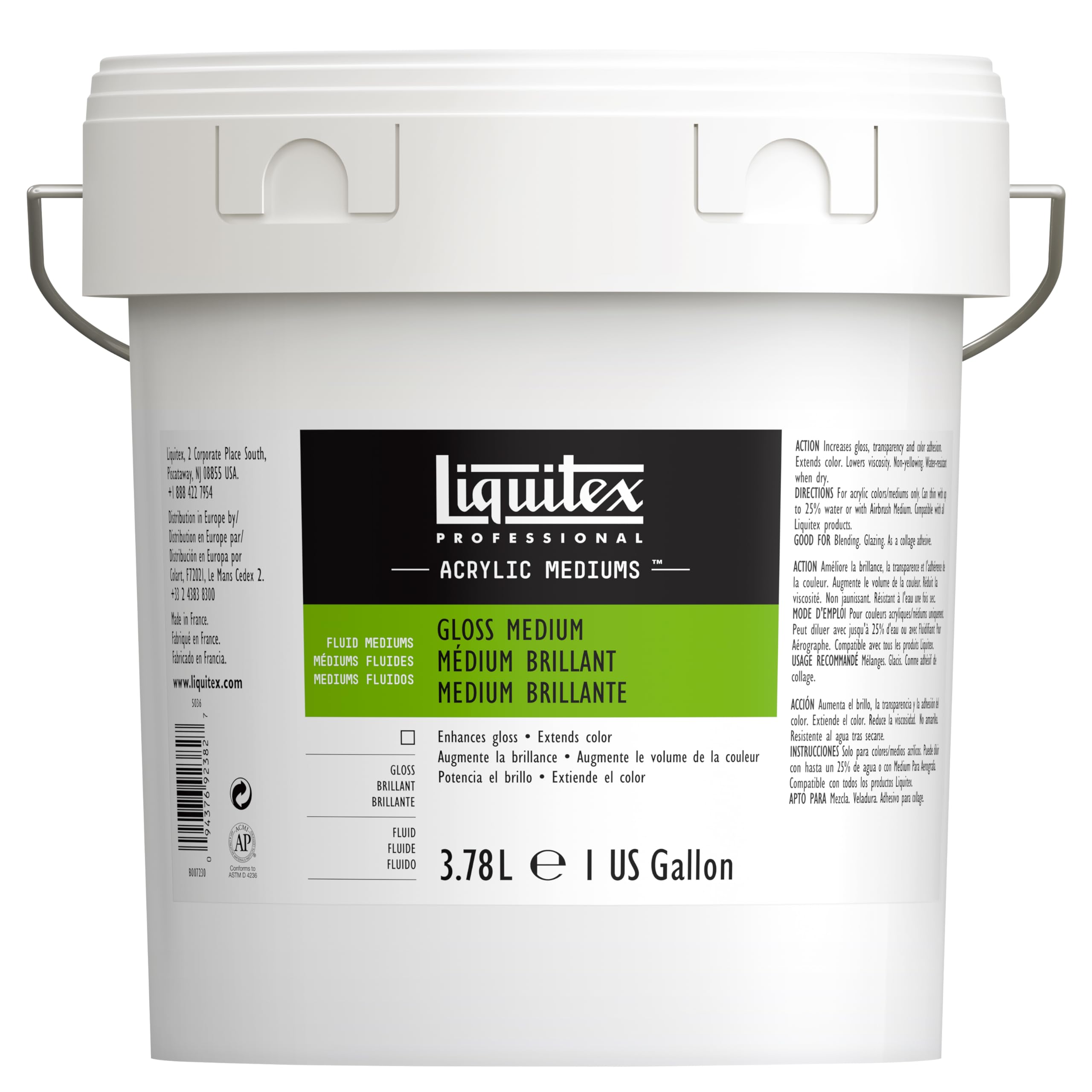Liquitex Fluido Barniz Brillante Profesional, 3,79 l, Medium briliante, 3.78 L