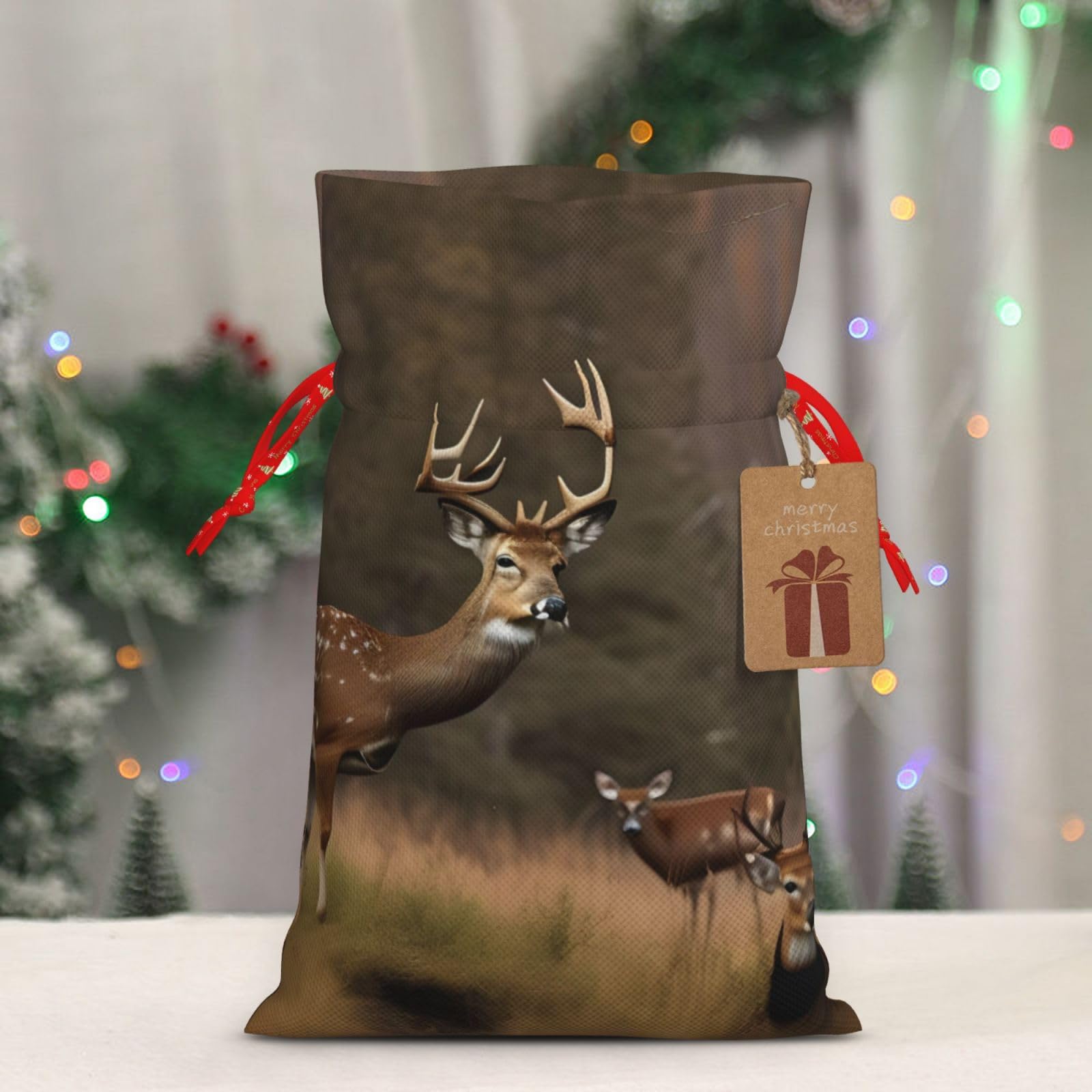 Amazon.com: ZISHAK Deer Hunting Drawstring Fabric Gift Bags