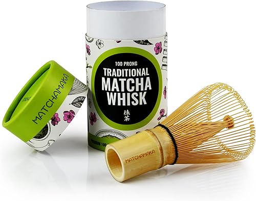 Miniatura 4 de Batidor de té verde matcha prémium  100 puntas  MATCHAMAKA tradicional japonés de bambú matcha  té verde, leche matcha, polvo ceremonial matcha, té