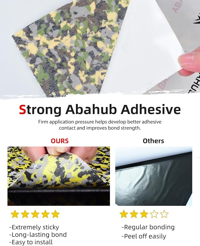 Abahub EVA hab csúszásmentes csónak padló 48x16 hüvelyk kamuflázs sárga