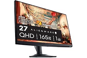 AW2724DM Gaming Monitor - 27-inch QHD 180Hz w Overclock, AMD FreeSync Premium...