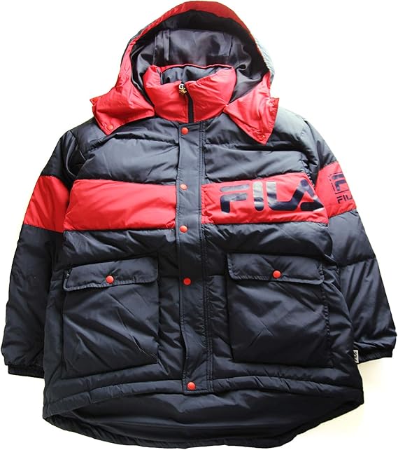 Amazon | [フィラ] Heritage ダウンジャケット フード付き コート Hood