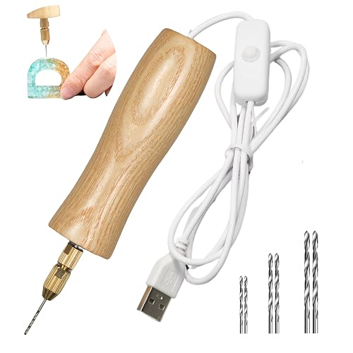 Electric Resin Drill Set Premium Wooden Body Hand Resin Jewelry