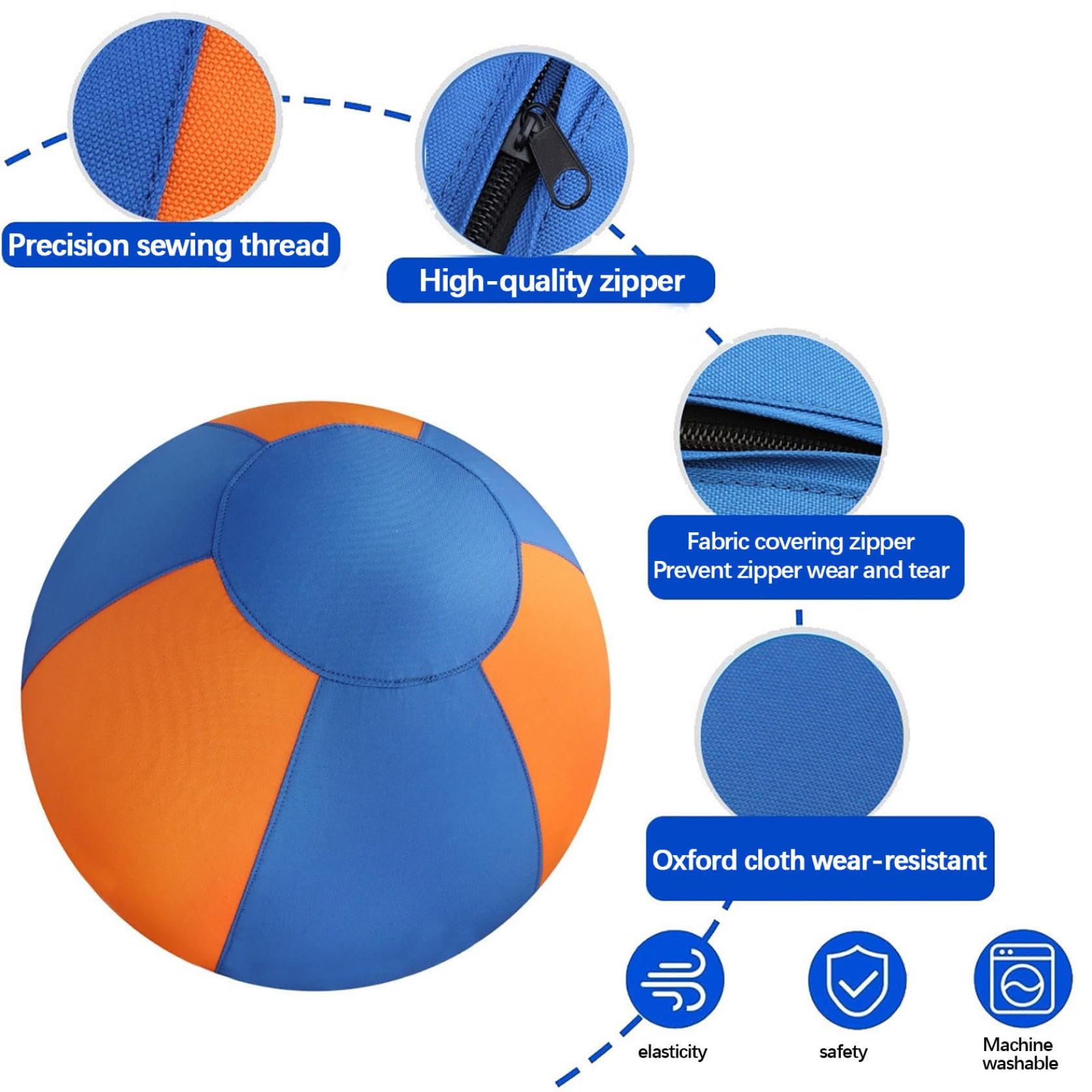 Herding Ball für Hunde, Interaktiver Hundespielzeugball(M, 55CM)