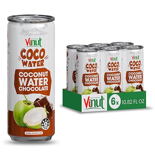 Miniatura 11 de Vinut Bebida de agua de coco original (16.57 onzas líquidas, paquete de 6), hidrata de forma natural, fresca, alta en calcio, rica en nutrientes