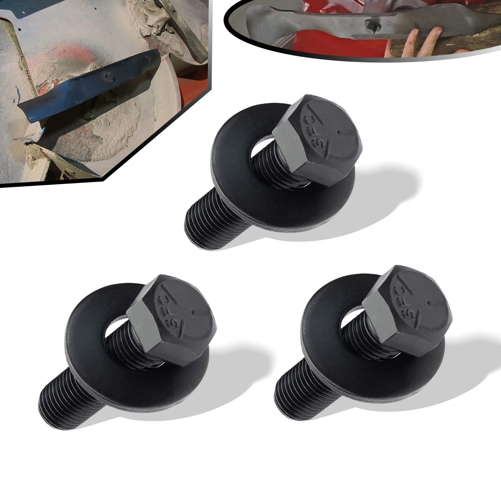 Amazon.com : ONYUOKU 26-0671 & 3290-465 Blade Bolt & Washer Kit