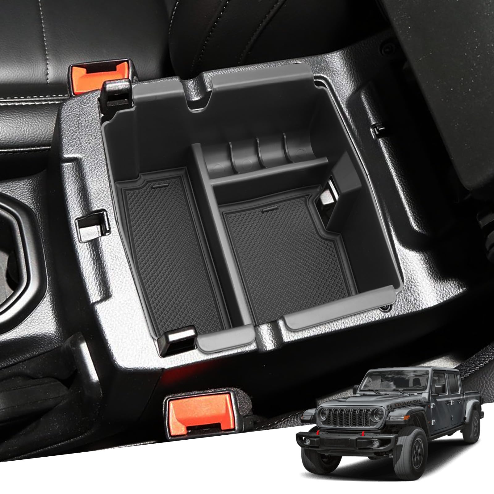 Support de téléphone Jeep Wrangler JL et Gladiator JT boîte rangement tableau bord