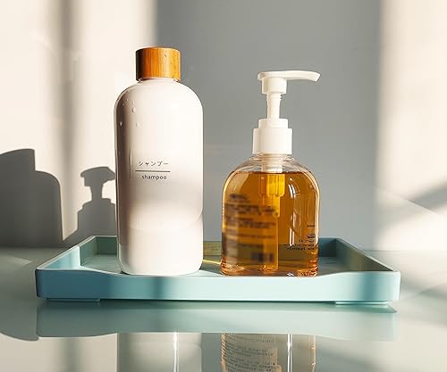 Miniatura 2 de Pequeña bandeja azul para servir (8.5 x 6.3 pulgadas) para accesorios de servir, spa, café, bebidas, vino, té, bar, fiesta, condimento, perfume o