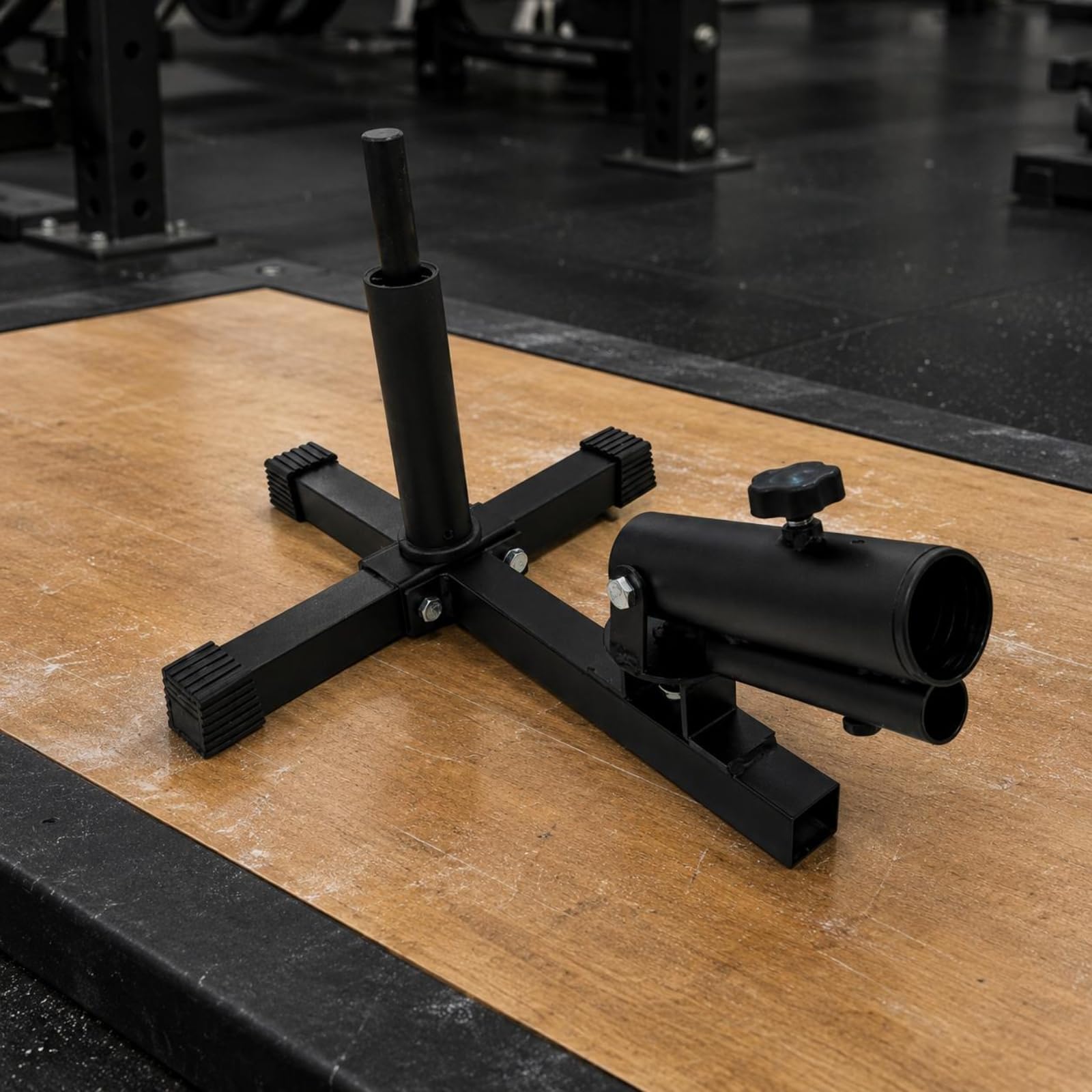 Qianly Palla Barbell Anchor Girevole Allenamento di Potenza Attrezzatura Fitness Acciaio Resistente Attrezzo Sportivo per Palestra, Casa