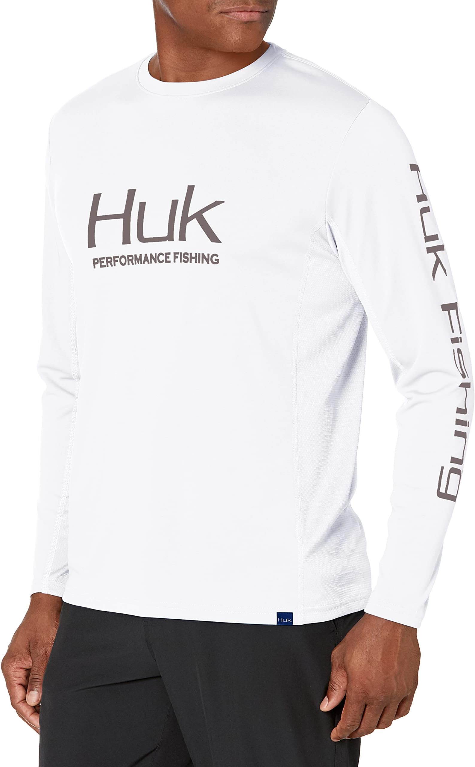 HUKHUK Men's Icon X Long Sleeve Fishing Shirt with Sun Protection
