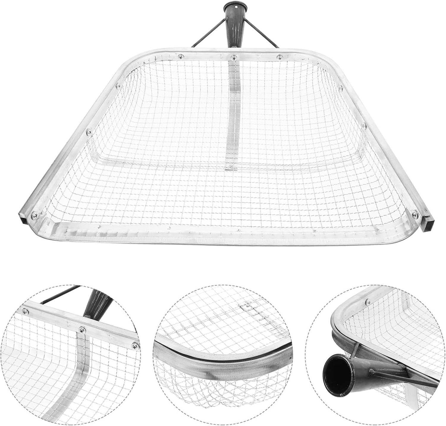 VANZACK Farm Shovel for Collecting Corn and Sifting Grains Mesh Spade for Home and Barn Use Gardening Tool for Maize and