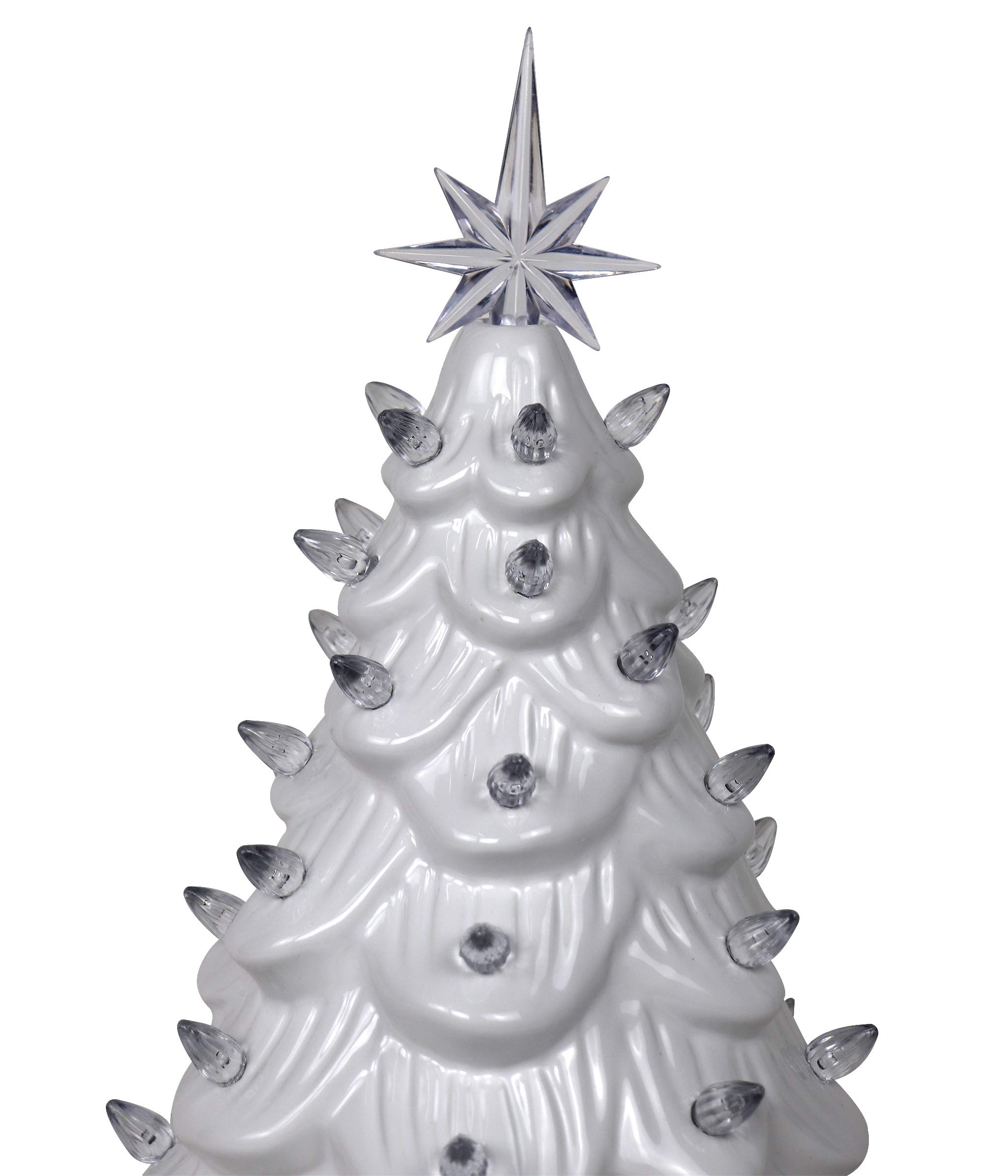 Amazon.com: 15in Pre-lit Hand-Painted Ceramic Tabletop Christmas