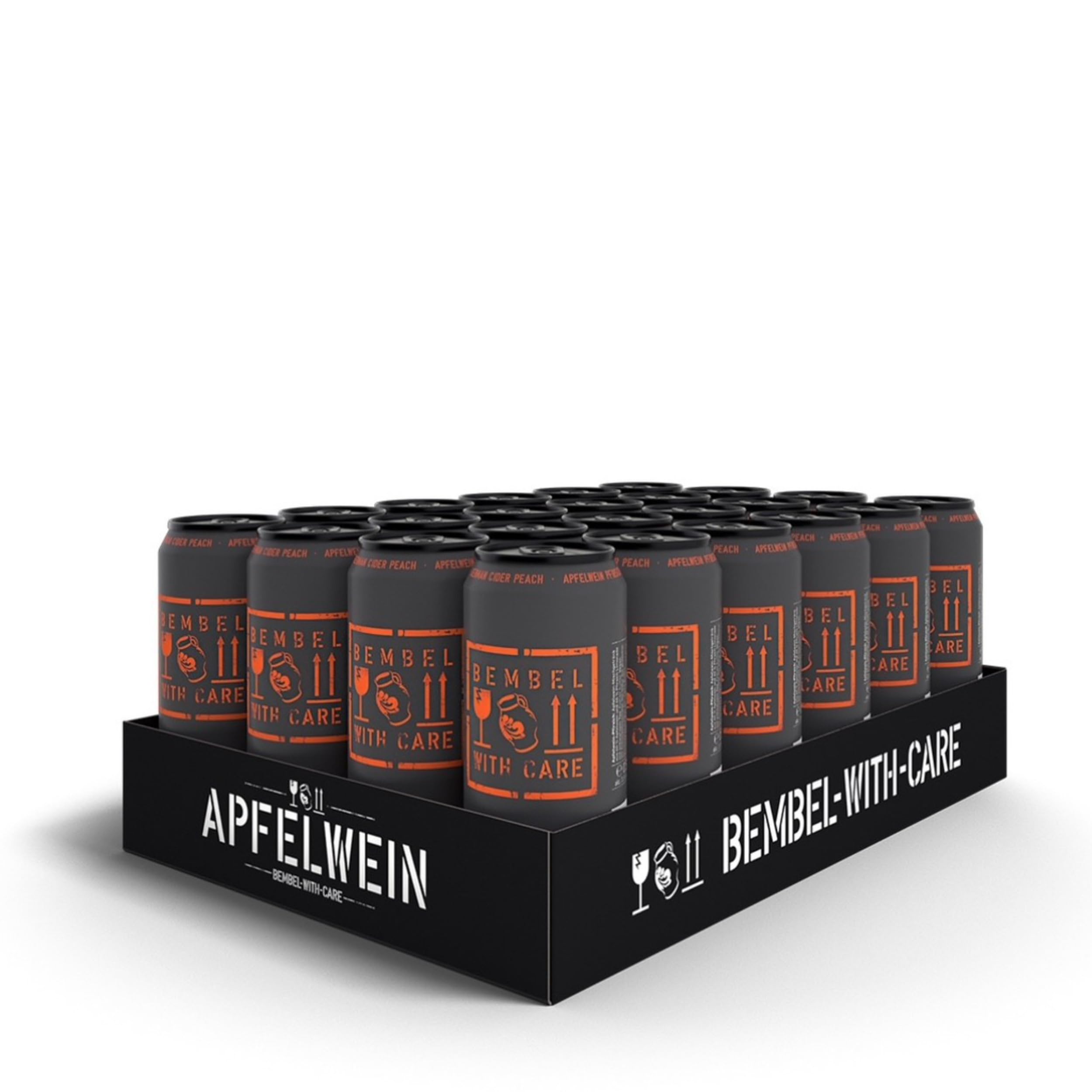 BEMBEL WITH CARE Apfelwein-Pfirsich (24 Dosen x 0,5l.) inkl. Pfand und einer BEMBEL WITH CARE Postkarte