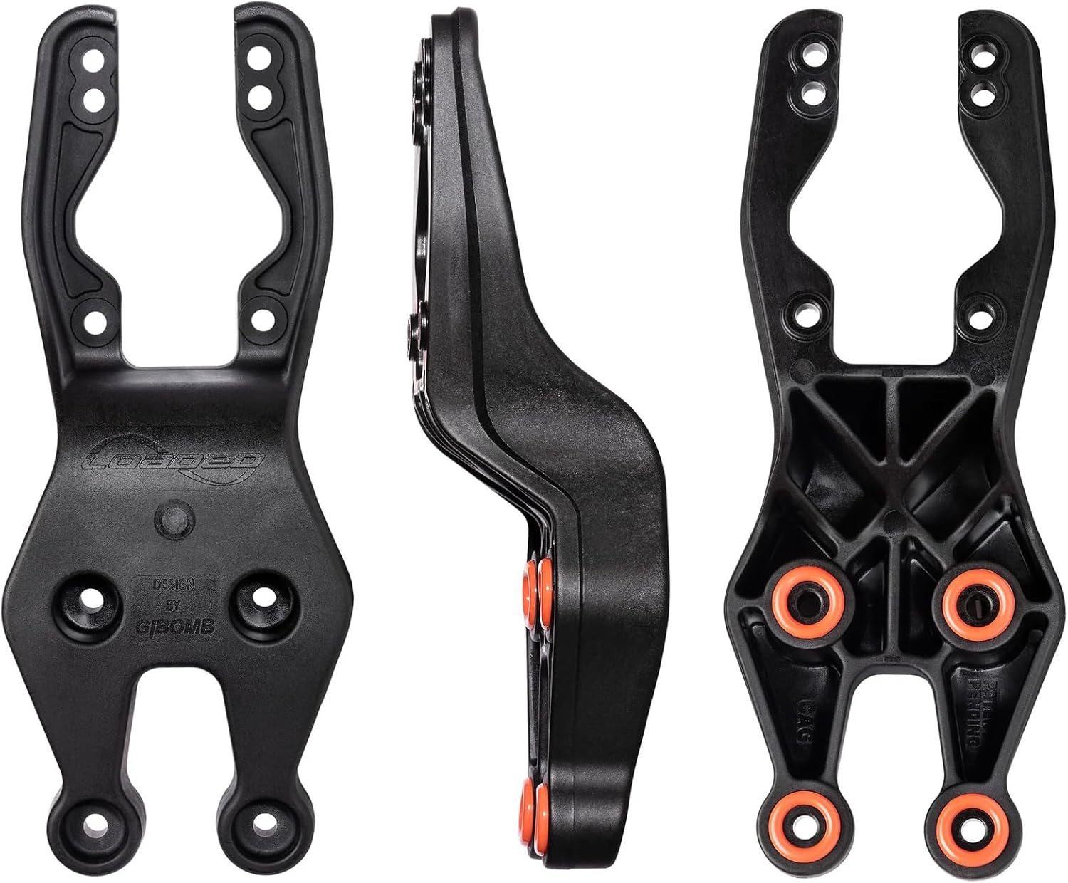 Loaded Zee Bracket Longboard Skateboard Truck Mounting System (Set of 2 with O-Rings) - Packaged