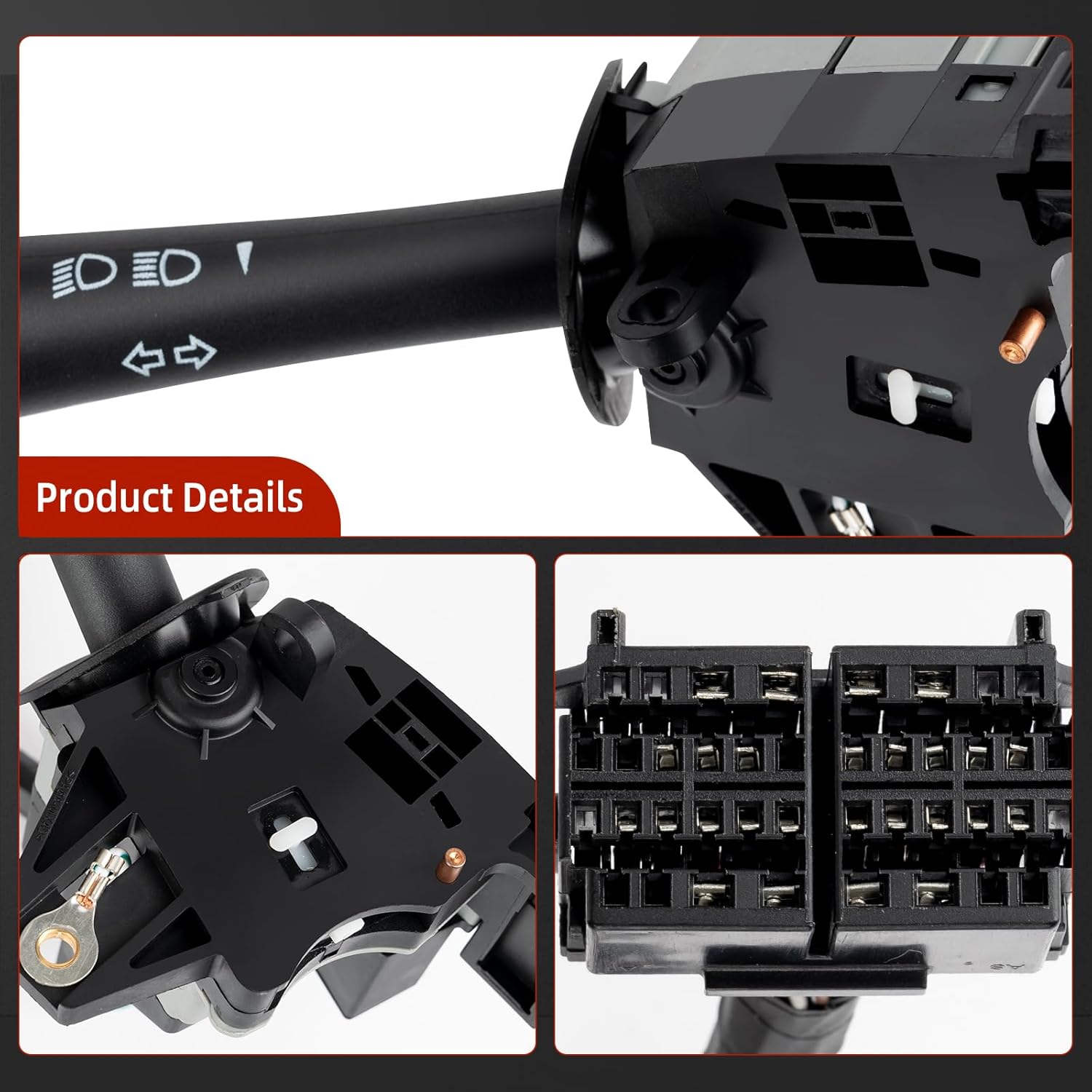 Multifunction Turn Signal Switch Combination Control Headlamp Windshield Wiper Assembly Compatible for Chevy Impala Monte Carlo 2000-2005 Without Cruise Control Replace 2330862 88964581