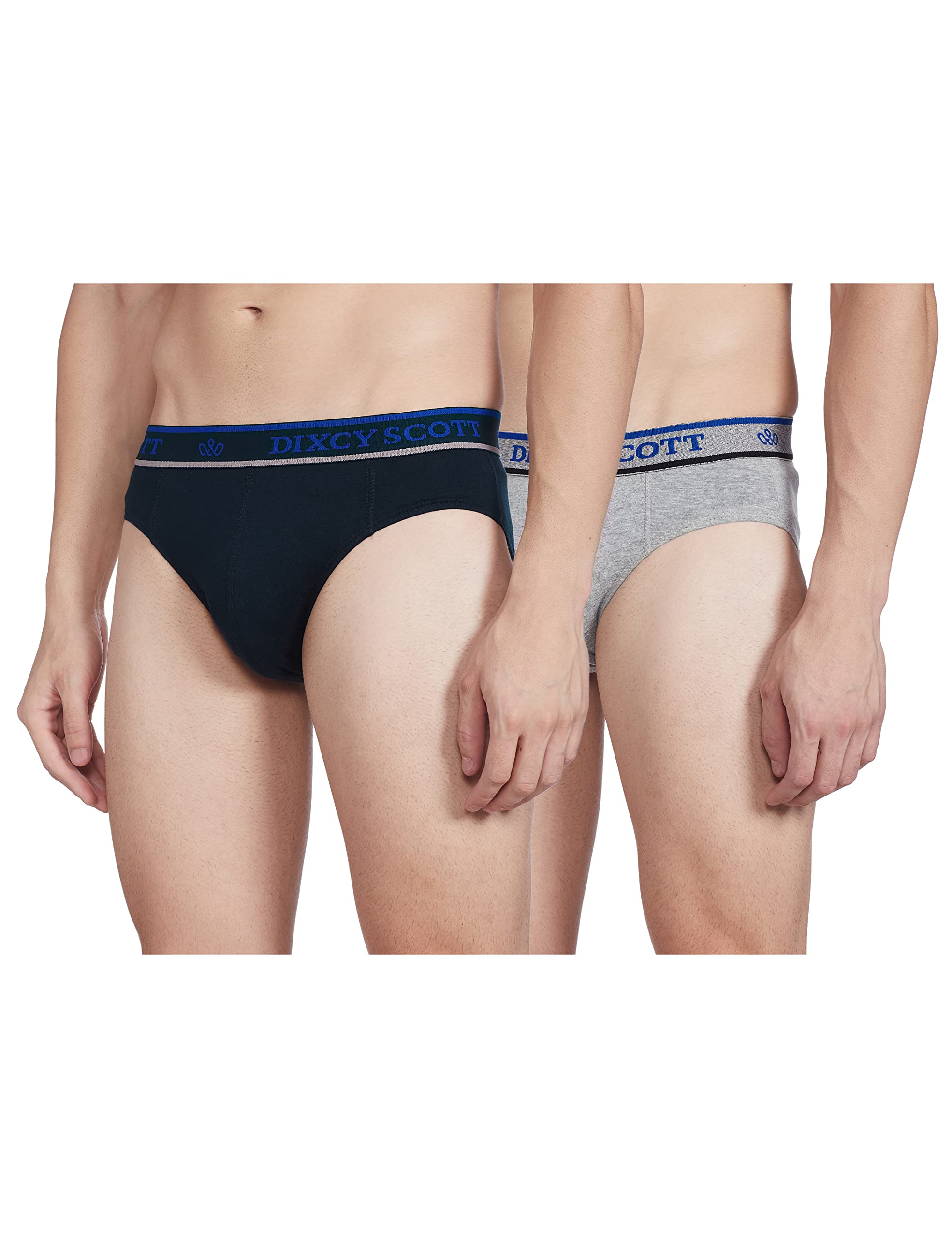 dixcy scott Men's Cotton Originals Brief Modern Fit Solid Mid Rise Innerwear - Move Brief (Pack of 2)-picture-0