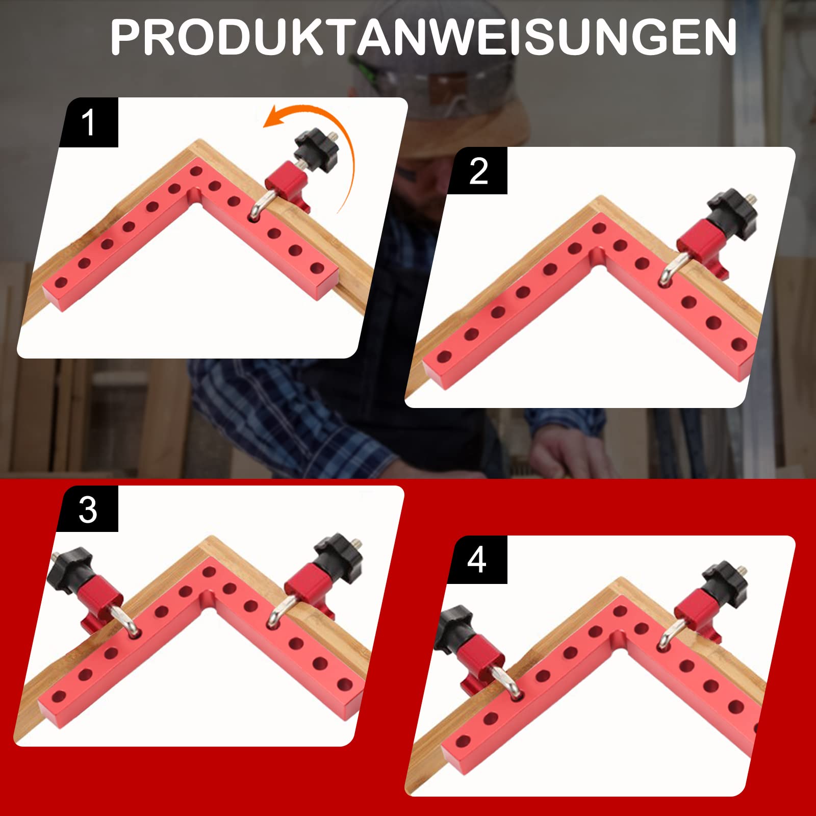 3PCS Right-Angle Positioning Ruler 90 Degree Angle Ruler Carpenter'S