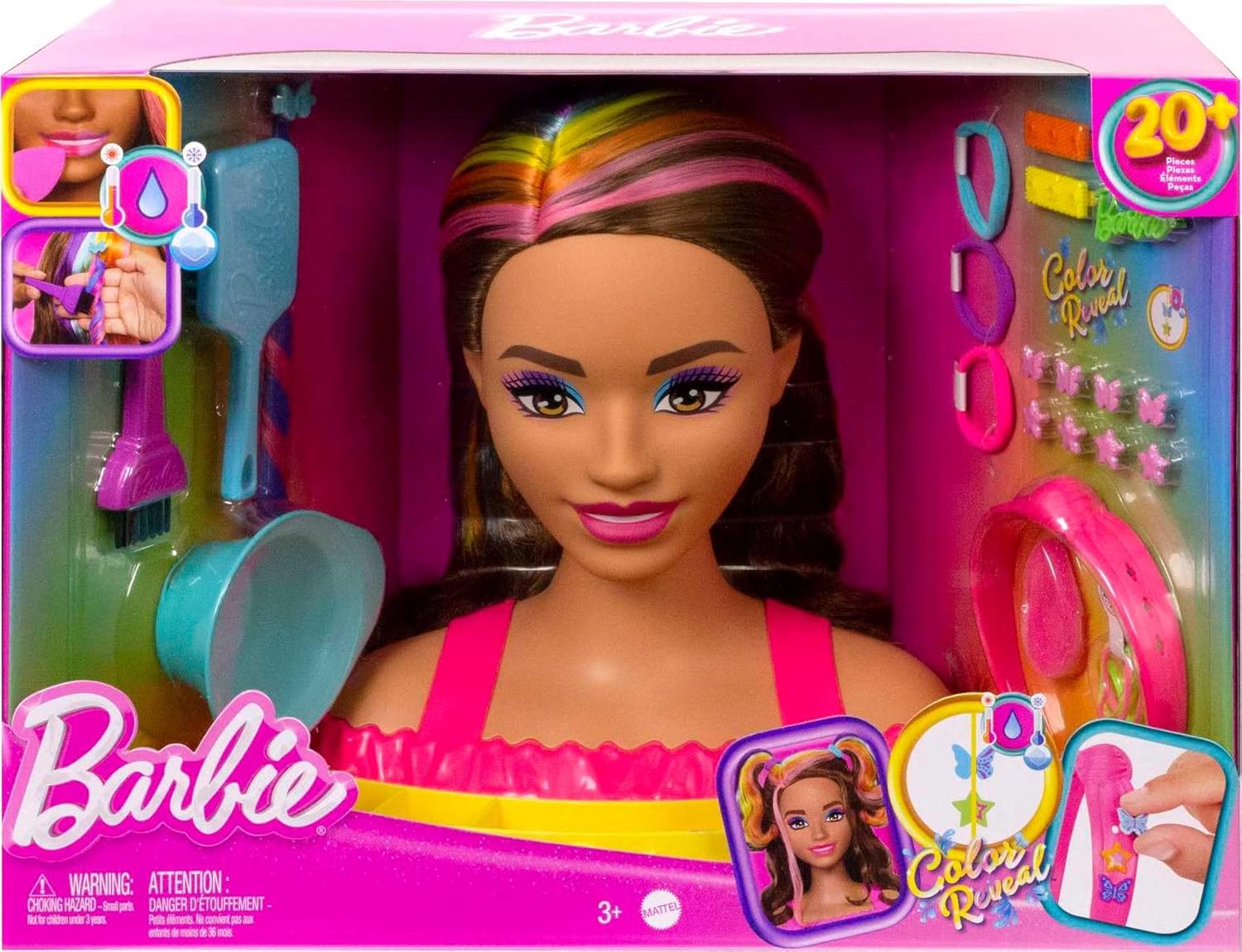 Barbie - Brandclub - Barbie Totally Hair Styling Doll Head & 20+