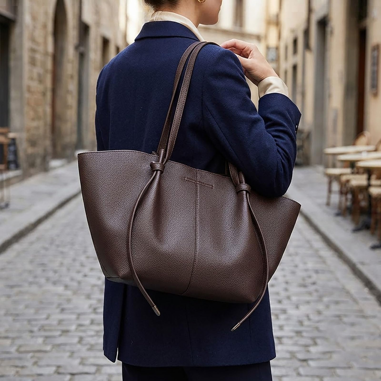 Adius Tote Bag Damen, Stylische Damen-Tasche Mit Einem Schulterriemen und Großem Fassungsvermögen, für Uni Einkaufen Reisen