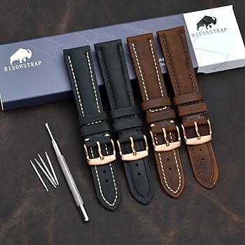 Amazon.co.jp: BISONSTRAP ヴィンテージ腕時計ストラップ