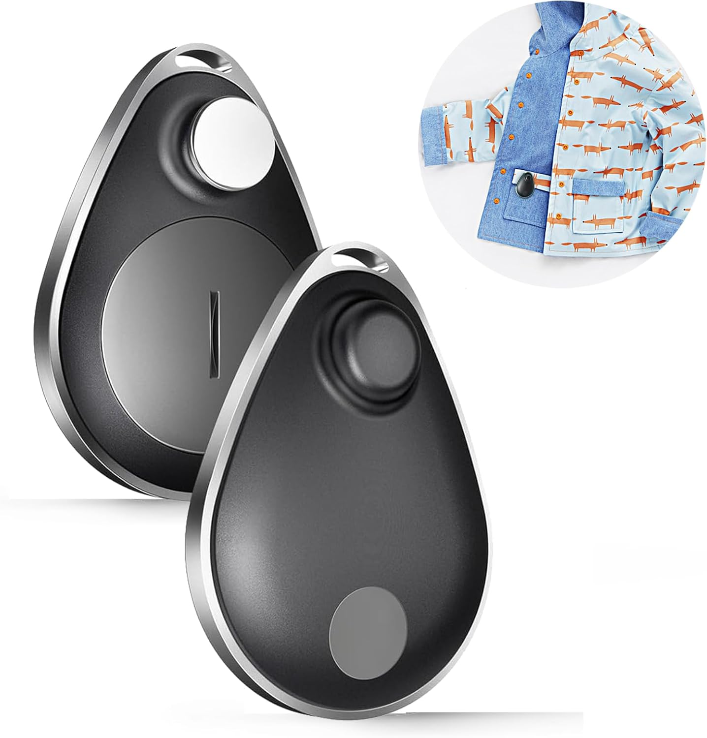 Localizzatore GPS nascosto UtagPro, localizzatore Bluetooth compatibile con Apple Trova il mio (solo iOS), impermeabile, modalità smarrito, nessun canone mensile, adatto per abbigliamento, scarpe, zaini, valigie