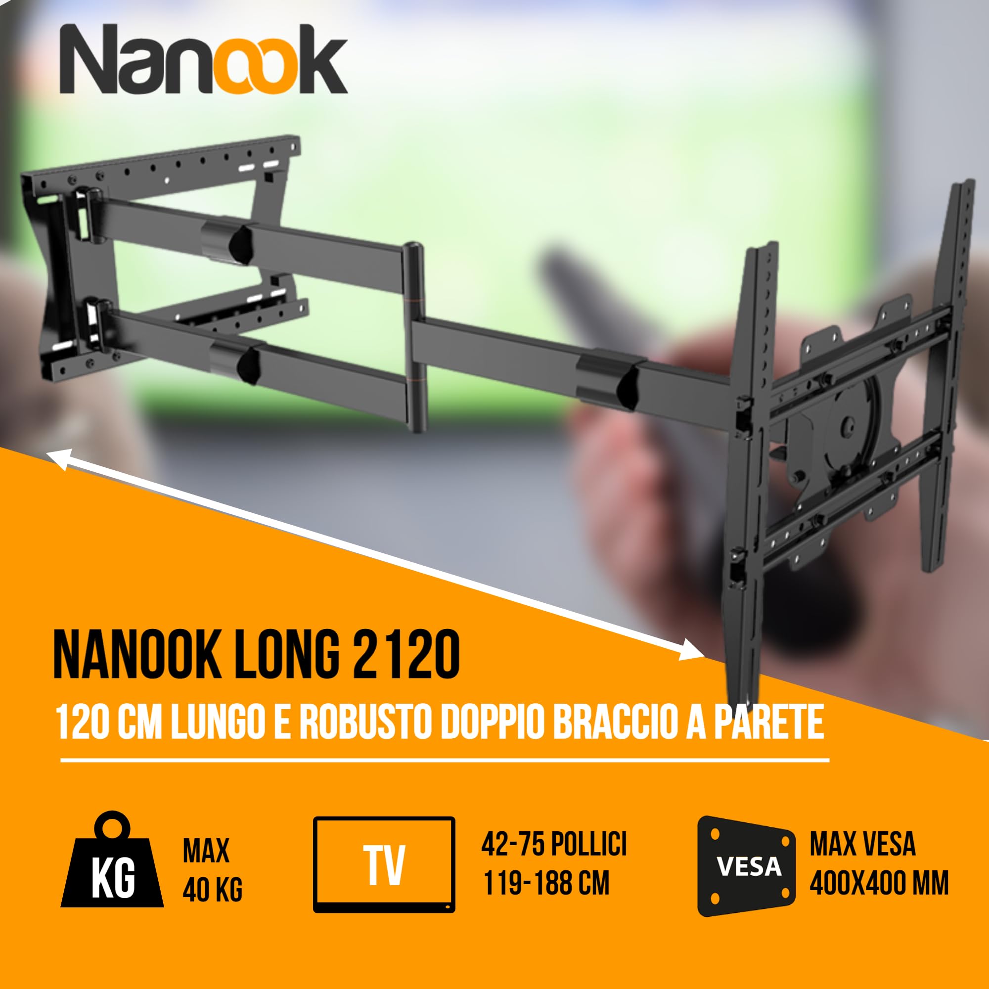 Mounting Soluzione Nanook 2120 42-75 Pollici - Dettaglio
