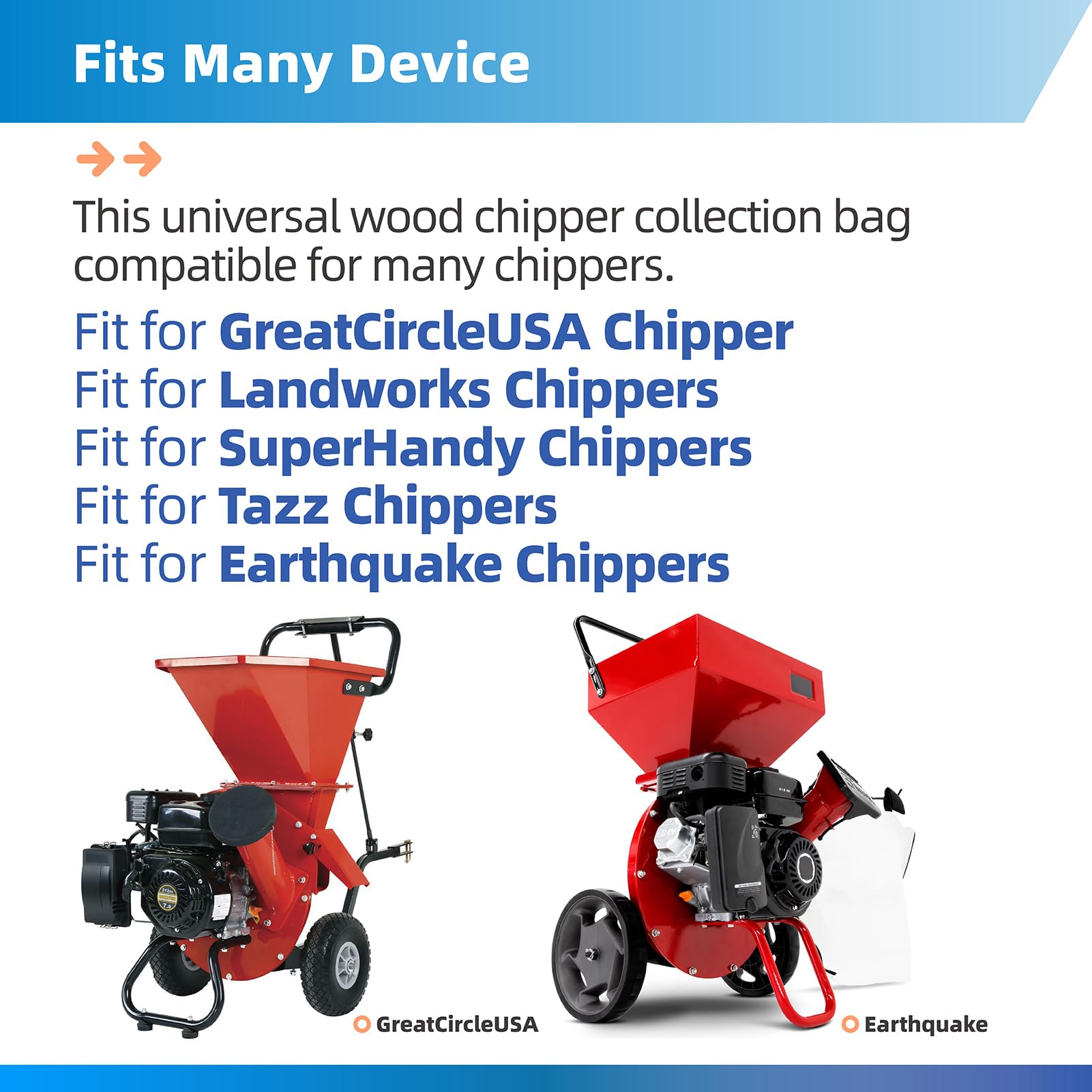 Wood Chipper Shredder Ximoon Wood Chipper Bag Universal 24\, image size:1601x1601