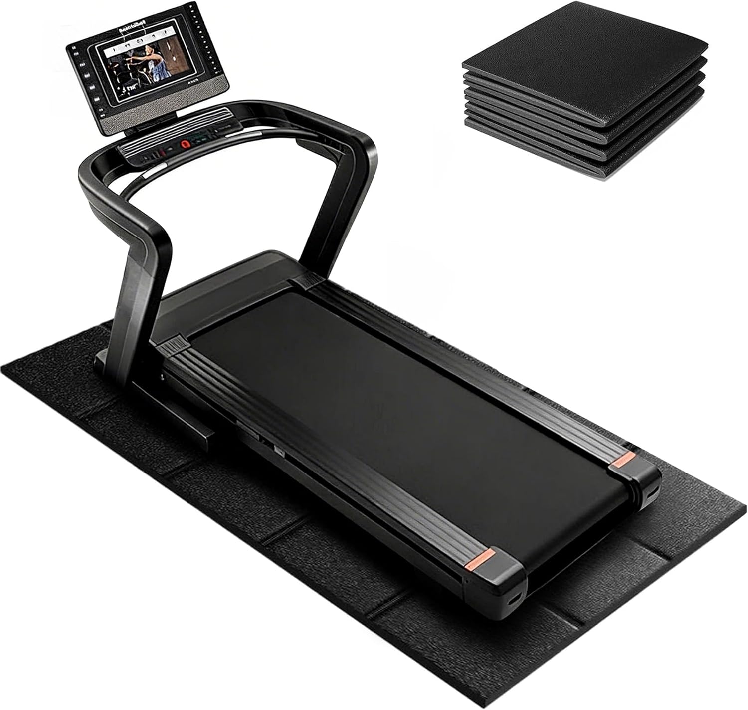 Walking Pad Mat – 79" x 39", Non-Slip Treadmill Mat for Carpet Floors & Hardwood, Shock Absorbing Exercise Mat & Under Treadmill Mat for Floor Protection in Home Gym