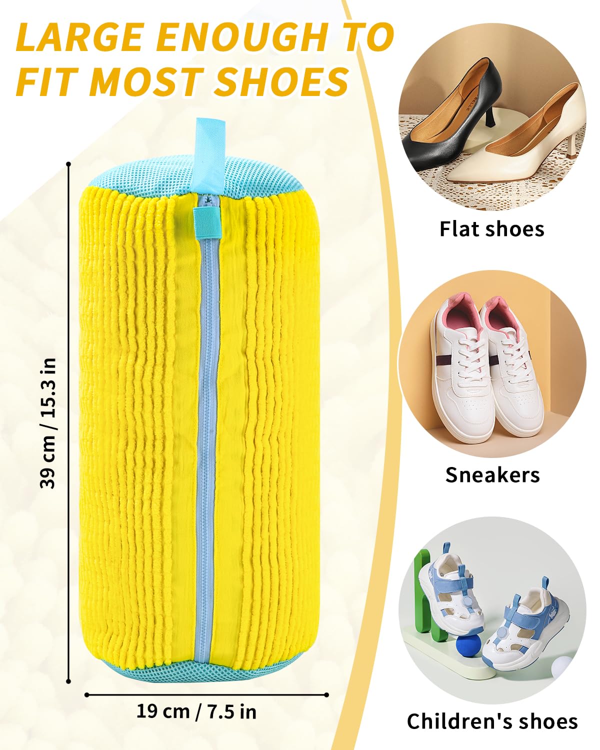 Sacchetti Lavatrice Per Scarpe - 2 Pezzi, Con Cerniera, Pulizia A 360&deg;, Grigio