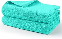 Vista 14 de HOMEXCEL Paquete de 2 toallas de secado de microfibra profesionales grandes, sin pelusas, sin arañazos, altamente absorbentes, para automóviles