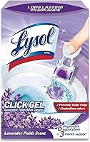 Lysol Click Gel Automatic Toilet Bowl Cleaner, Lavender Scent, 6-Pack – Easy Flush Cleaning & Odor Control Up to 12 Weeks