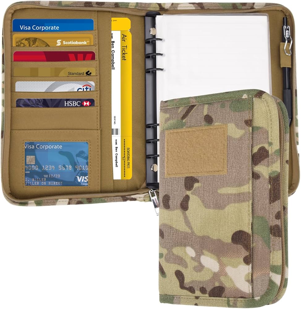 Amazon | GLHFSONG ミリタリーパッドフォリオリングバインダー 80枚