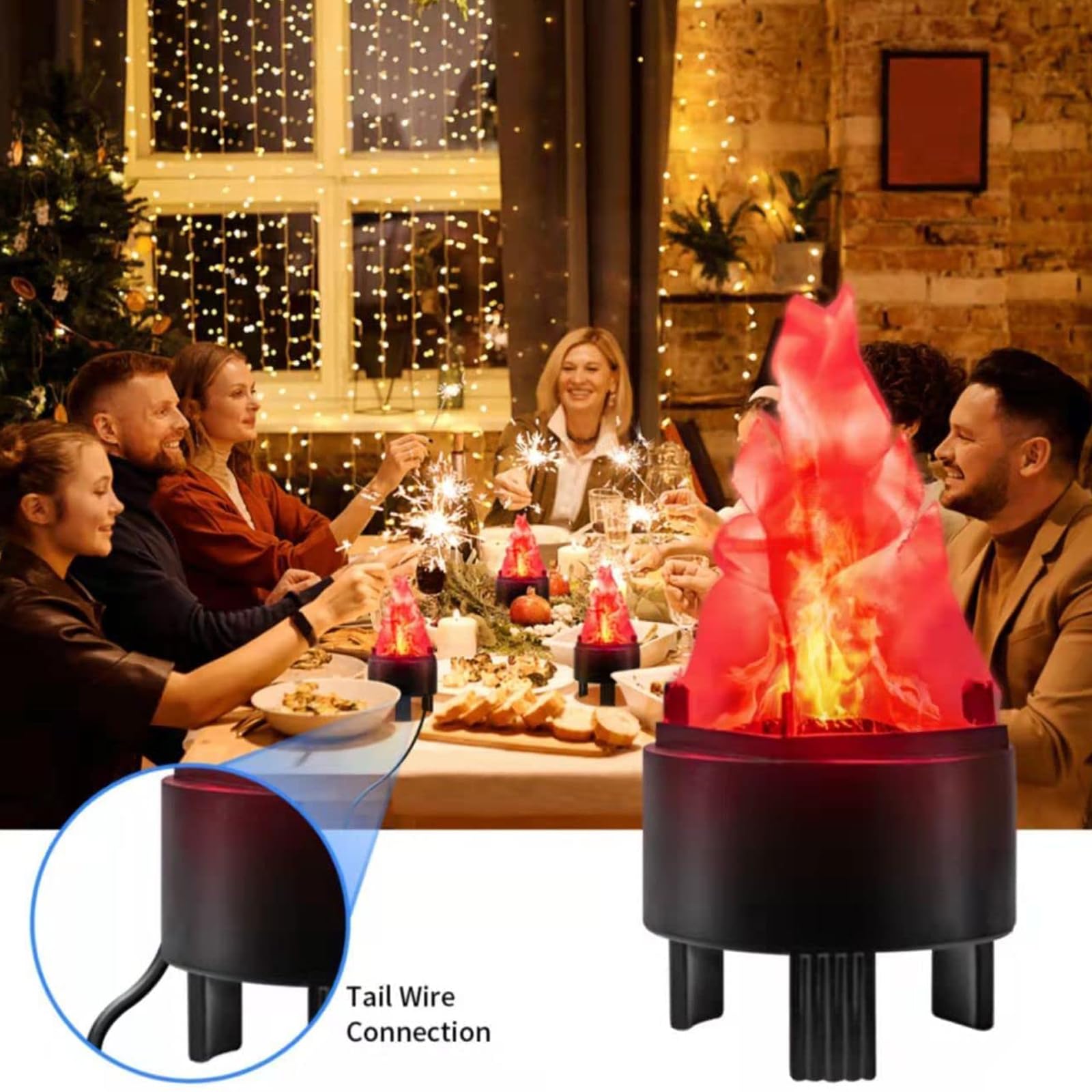 Hanging Fake Fire Light Hanging - Realistic Fake Fire Effect For ...
